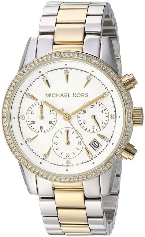 michael kors ritz chronograph - rose gold|mk6474.